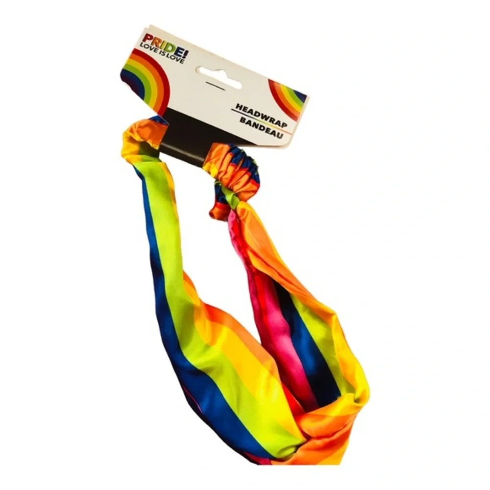 2pack‎ PRIDE rainbow headband head wrap hair scarf elastic hair accessories FREE
